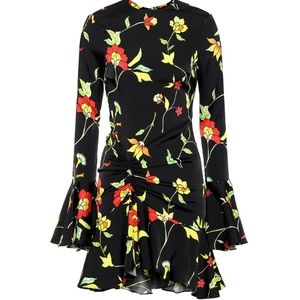 Caroline Constas Monique floral silk-blend dress